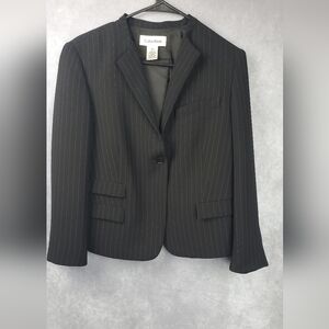 Kelvin Klein Office Career‎ Formal Women's Black Blazer Size 10